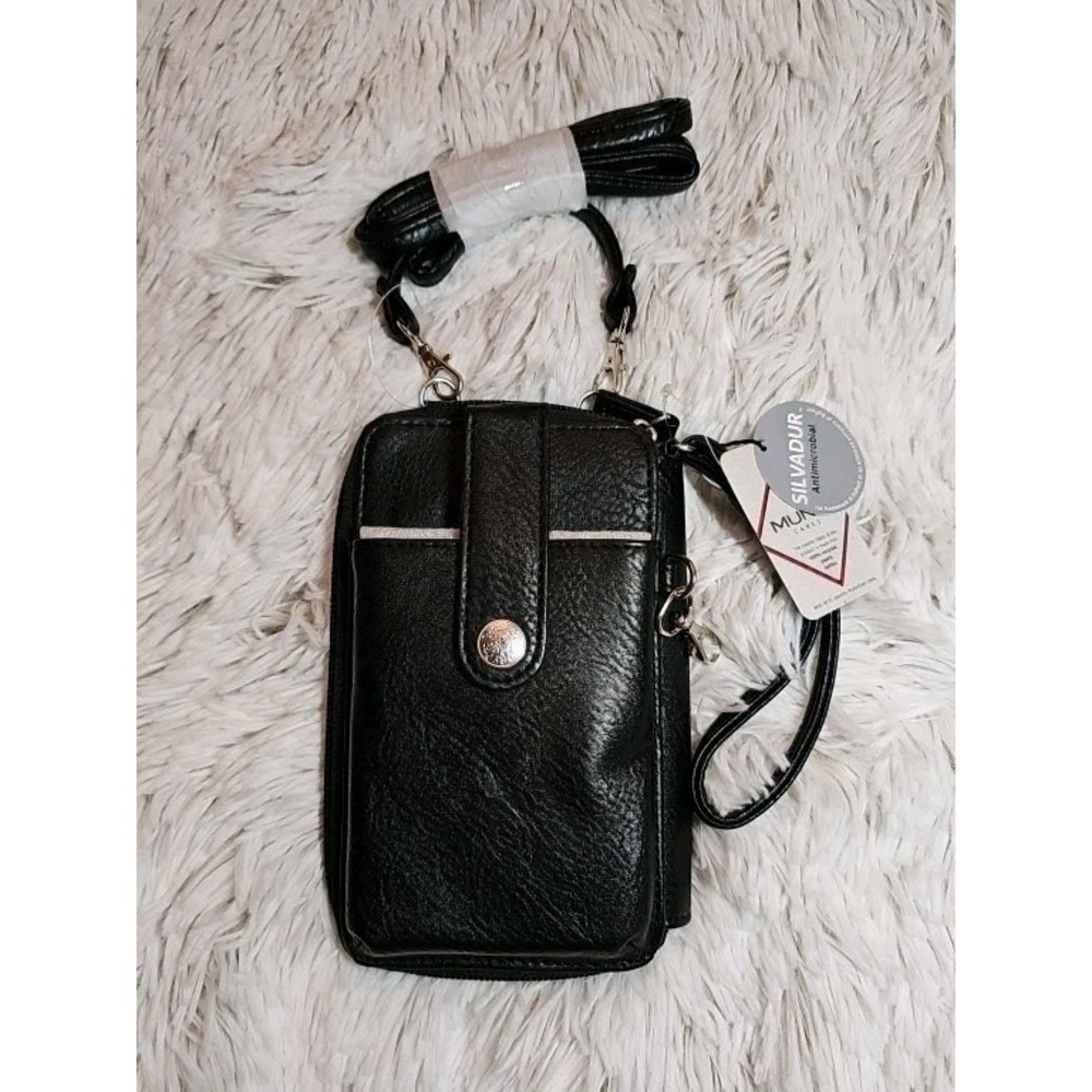 Mundi Crossbody Black Phone Case Wallet-New With Tag